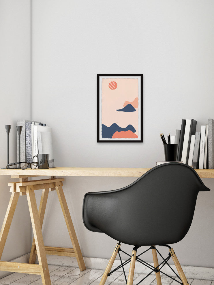 "Sun Stripes" Framed Painting Print, 30x45