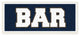 Bar Navy Brown Sports Jersey Look Wall Plaque Art, 7"x17"