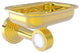 Pacific Beach Wall-Mount Soap Dish Holder with Groovy Accents, Polished Brass