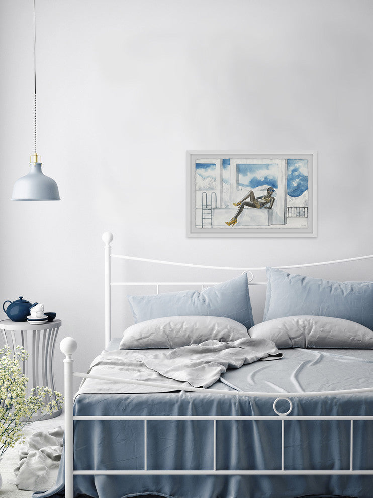 "Yellow Is Summer" Framed Painting Print, 30"x20"