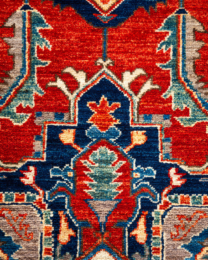 Serapi, One-of-a-Kind Hand-Knotted Runner Rug  - Orange, 6'0"x8'7"