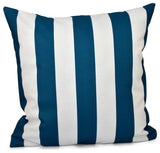 Classic Stripes Decorative Pillow, Morrocan Blue, 20"x20"