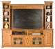 Oak Ridge 90" Entertainment Console, Chocolate Mousse, Without Hutch