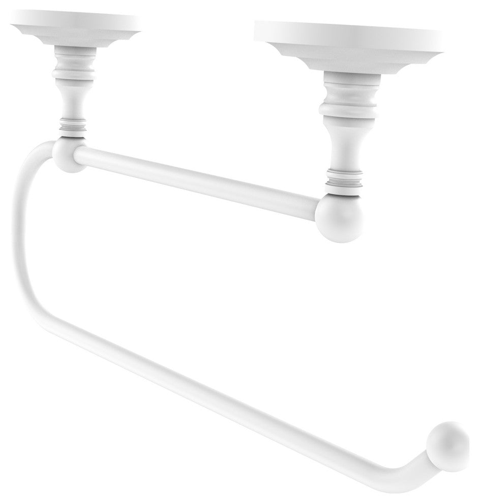 Prestige Que-New Under Cabinet Paper Towel Holder, Matte White
