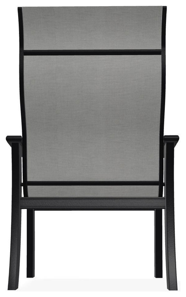 St. Catherine Sling Outdoor Armchair, Alloy/Black