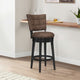 Hillsdale Kaede Wood Swivel Stool, Chestnut Brown, Bar Height