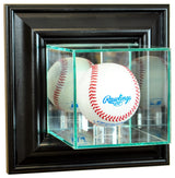 Wall Mounted Baseball Display Case, Black