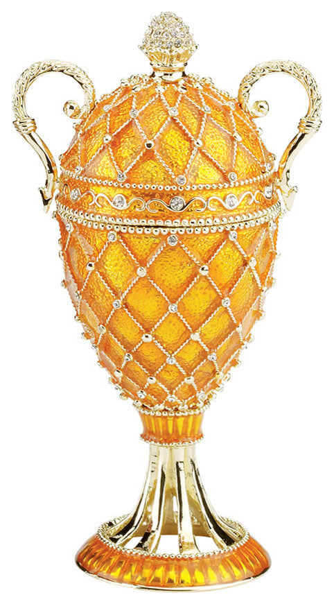 Amber Trophy Enameled Egg