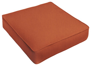 Sunbrella Rust Orange Outdoor Deep Seating Cushion, 29x27