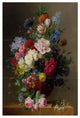 Tile Mural STILL LIFE OF ROSES LILAC PEONIES Backsplash 8" Ceramic Glossy