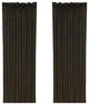 Chocolate Faux Leather Curtain