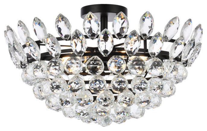 Eleana 20" Flush Mount, Black