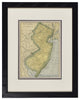 Vintage New Jersey  Map, Framed Original New Jersey State Map- Authentic 1920s