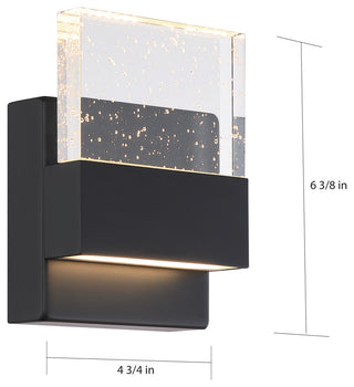 Ellusion LED Wall Sconce, Matte Black