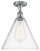 Innovations 516-1C-PC-GBC-124 1 Light Semi-Flush Mount, Polished Chrome