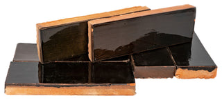 Hand Painted 2x6 Solid Color Moroccan Tile ,Brown