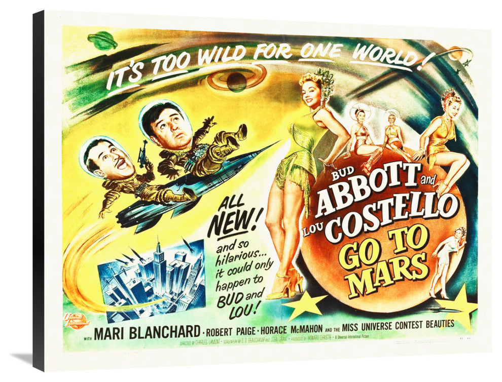 "Abbott & Costello - Go To Mars" Canvas by Hollywood Photo Archive, 36x28"