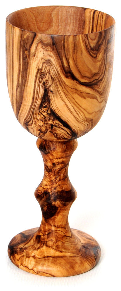 Handmade Olive Wood Goblet Wooden Cup