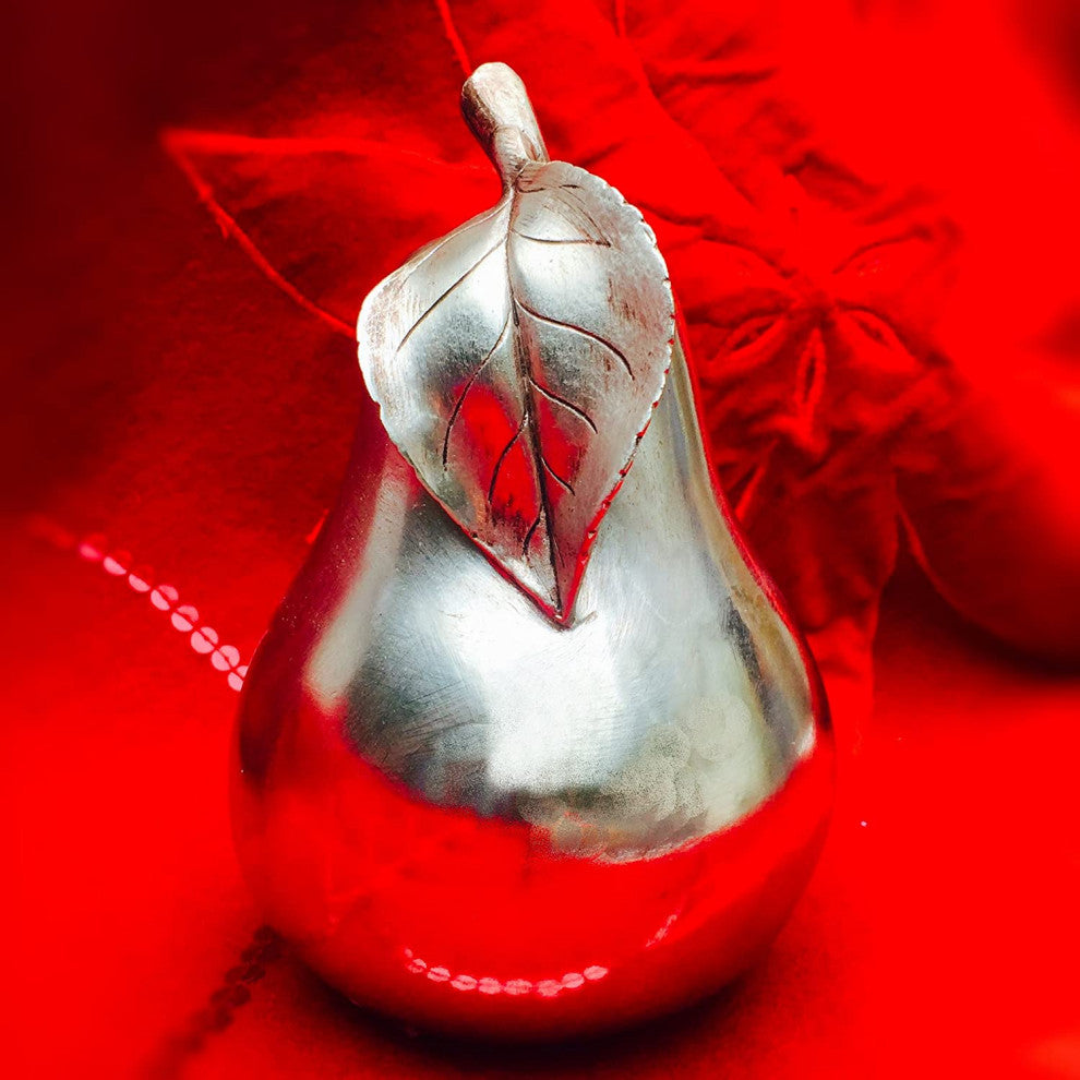 Crosby Street Chic Decorative Pear, 5 1/8 D x 5 7/8 H"