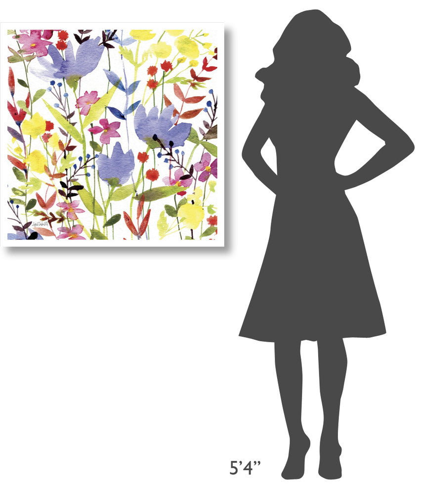 "Annes Flowers Crop I" Digital Paper Print by Anne Tavoletti, 32"x32"