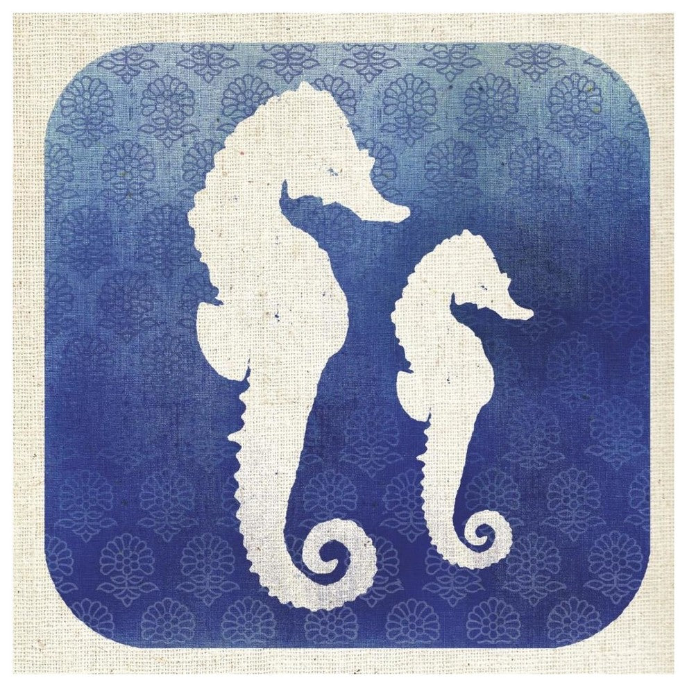 "Watermark Seahorse" Digital Paper Print by Studio Mousseau, 38"x38"
