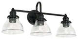 Capital Lighting 8303-461 Baxter 3 Light 24"W Bathroom Vanity - Matte Black