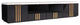 Empire TV Stand, White Marble Media Cabinet, 95" Rosegold Black TV Storage