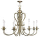 Caldwell Chandelier, Antique Brass, Antique Brass