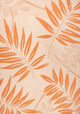 Havana Tropical Palm Leaf Indoor/Outdoor Area Rug, Cream/Orange, 4 X 6