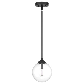 1-Light Mini Pendant, Matte Black
