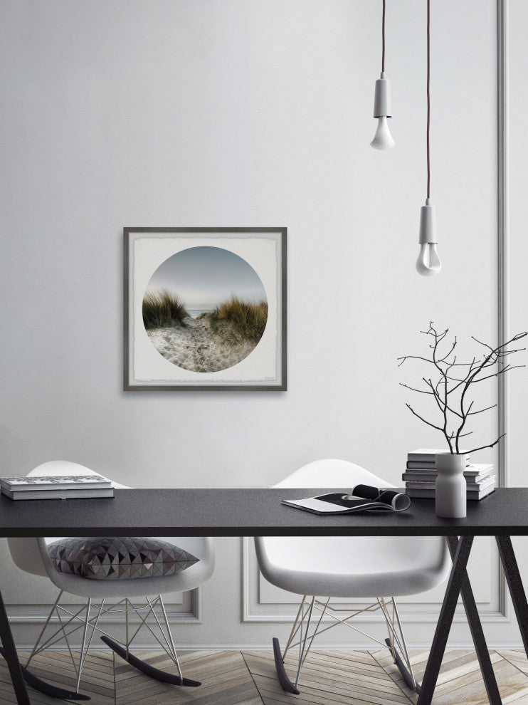 "Grassy Sand Dunes" Framed Painting Print, 18x18