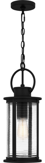 Tilmore 1-Light Outdoor Hanging Lantern, Matte Black