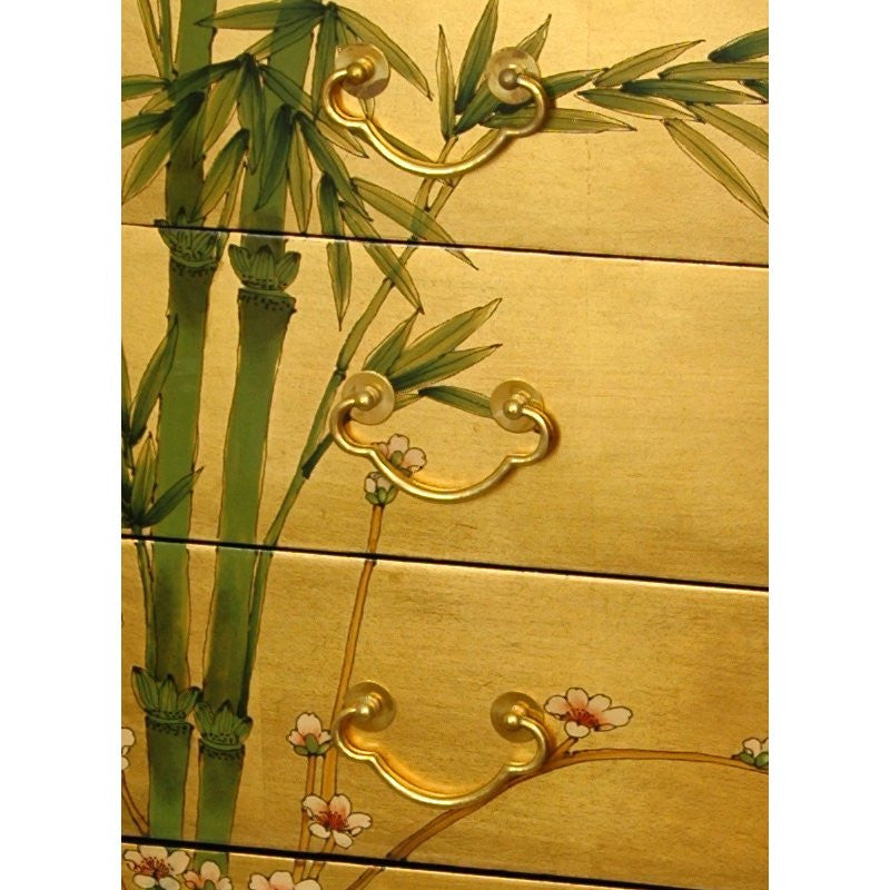 Gold Leaf Eight Drawer Cabinet