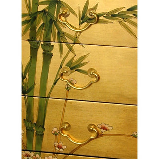 Gold Leaf Eight Drawer Cabinet