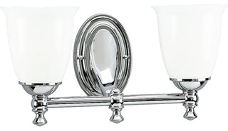 Progress Lighting 2-100W Medium Bath Bracket, Polished Chrome