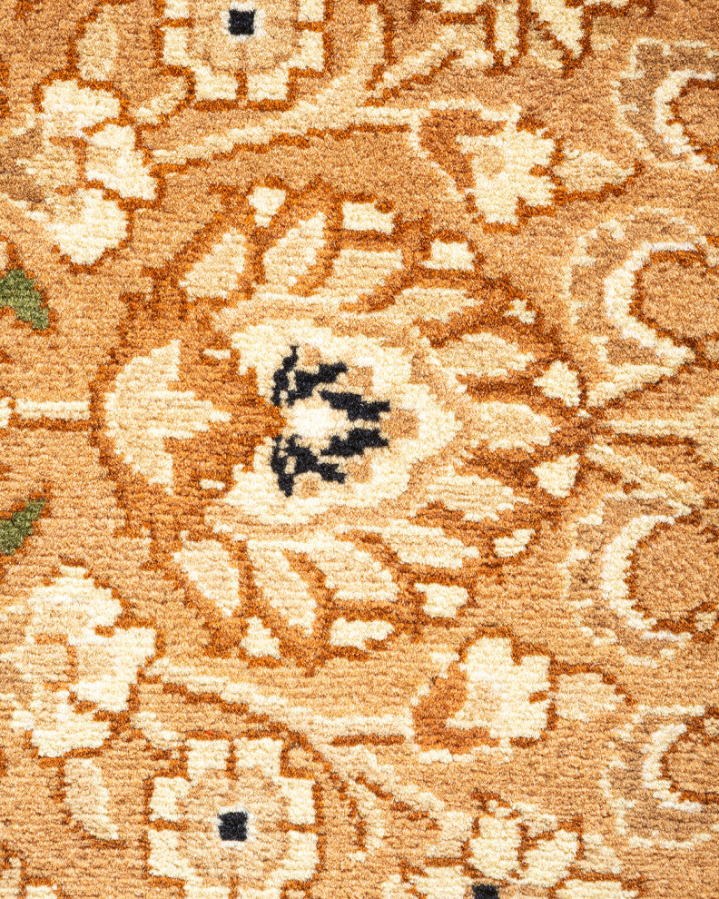 Mogul, One-of-a-Kind Hand-Knotted Area Rug Yellow, 6' 1" x 9' 7"