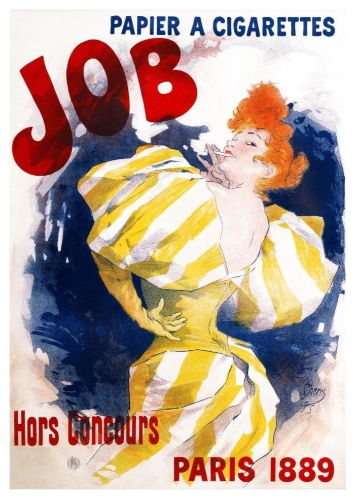 "Job / Papier Ã  Cigarettes" Digital Paper Print by Jules Cheret, 27"x38"