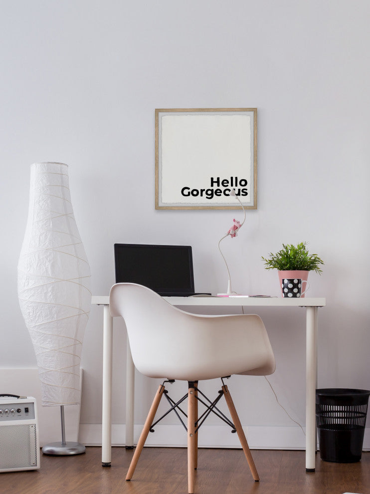 "Hello Gorgeous VII" Framed Painting Print, 12x12
