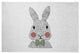 Bow-tie Bunny Easter Chenille Rug, Laurel Tree Green, 4'x6'
