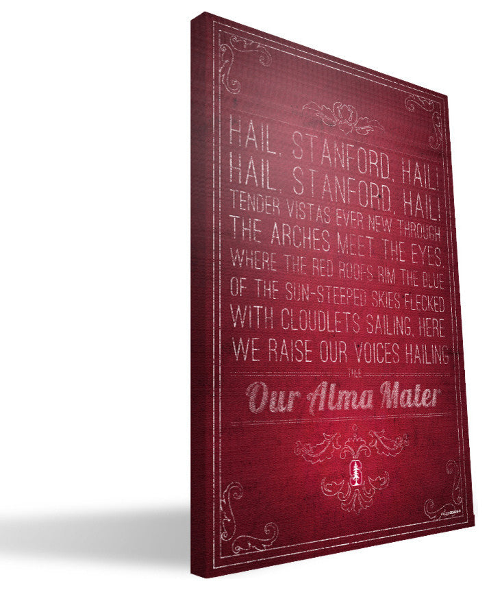 Stanford University Cardinals Song Canvas Print