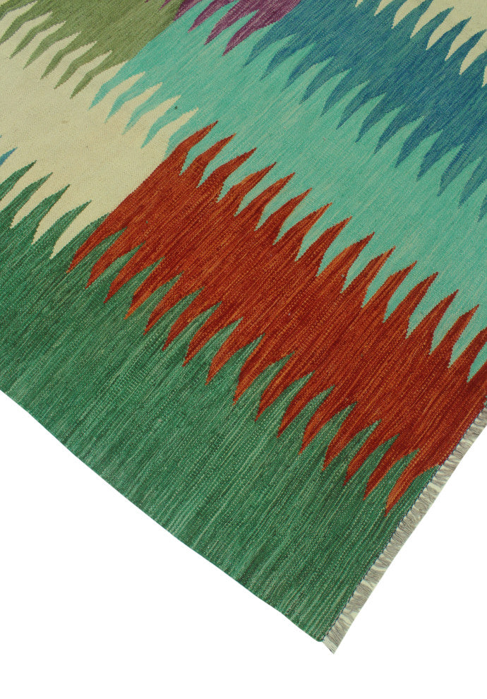 Winchester Kilim Jayne Green Rug