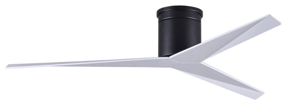 Matthews Fan, Eliza-H Geometric Ceiling Fan, Matte Black, Gloss White