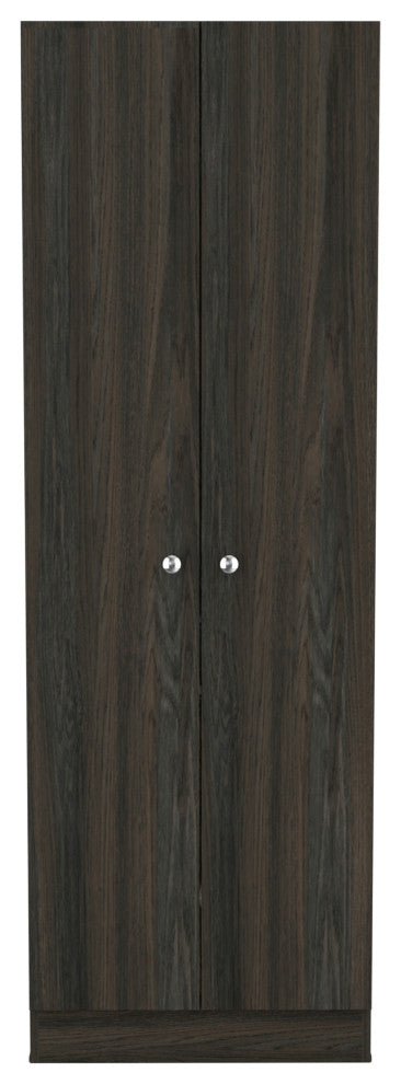 DEPOT E-SHOP Dakari-Storage Single-Door Pantry Cabinet, Carbon Espresso
