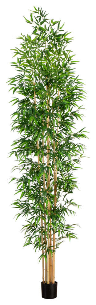 11ft. Artificial Bamboo Tree With Real Bamboo Trunks