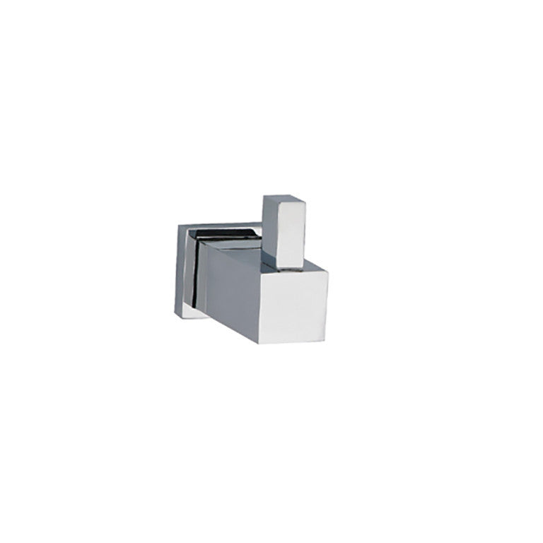 Dawn Square Series Single Robe Hook Satin Nickel Finish