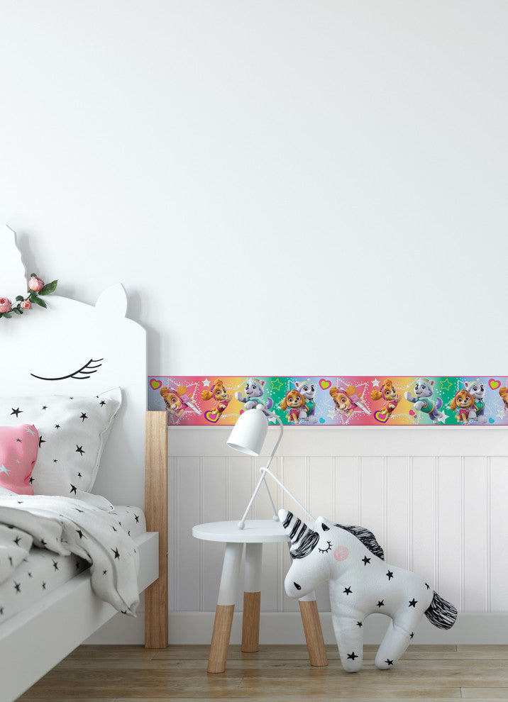 Paw Patrol Skye & Everest Peel & Stick Wallpaper Border