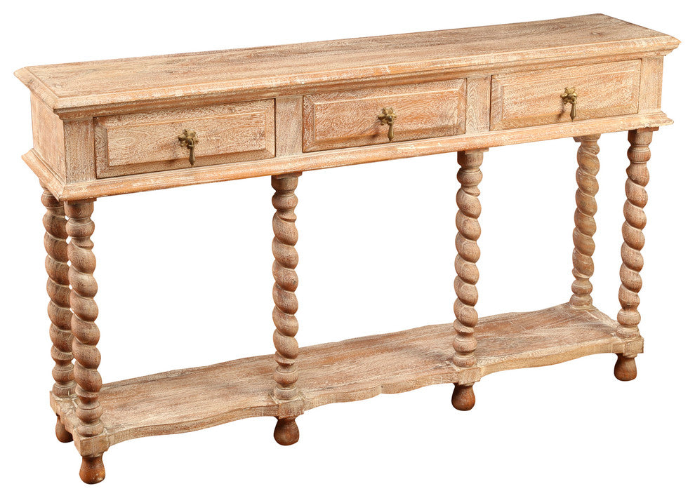 3 Drawer Console Table