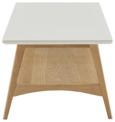 Madison Park Parker Mid-Century Modern Natural Wood Coffee Table, Natural