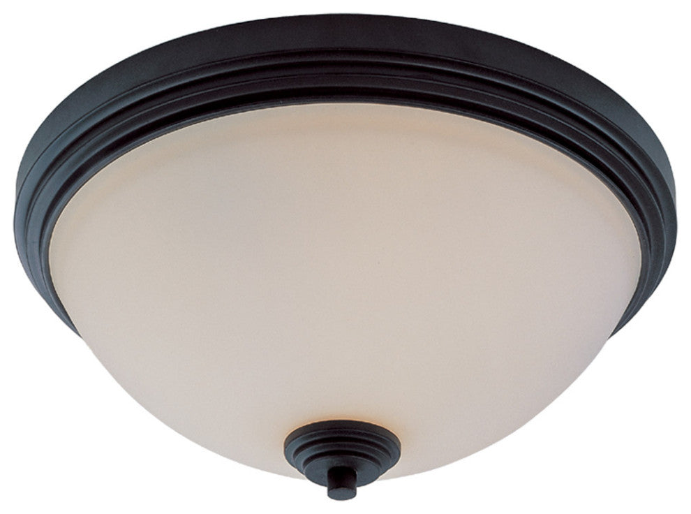 Chelsey 3 Light Flush Mount, Bronze