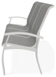 Belle Isle Sling 3-Seat Outdoor Sofa, Alloy/Snow